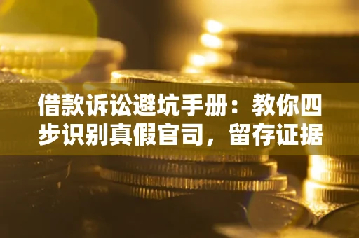 济南借款诉讼避坑手册：教你四步识别真假官司，留存证据不踩雷