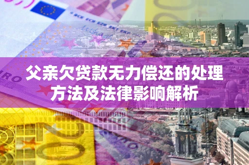 济南父亲欠贷款无力偿还的处理方法及法律影响解析