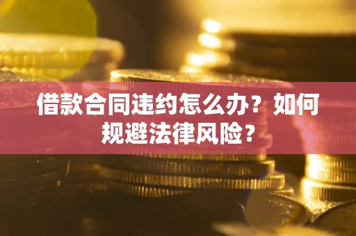济南借款合同违约怎么办？如何规避法律风险？
