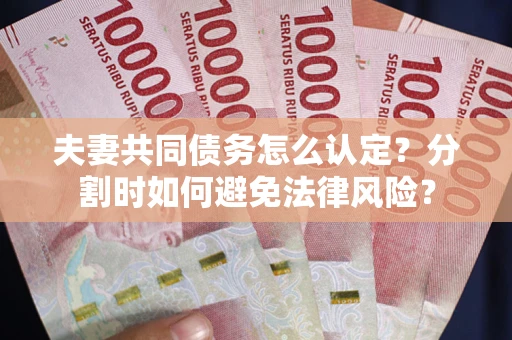 济南夫妻共同债务怎么认定？分割时如何避免法律风险？